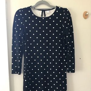 Black Polka Dot Dress with long sleeves